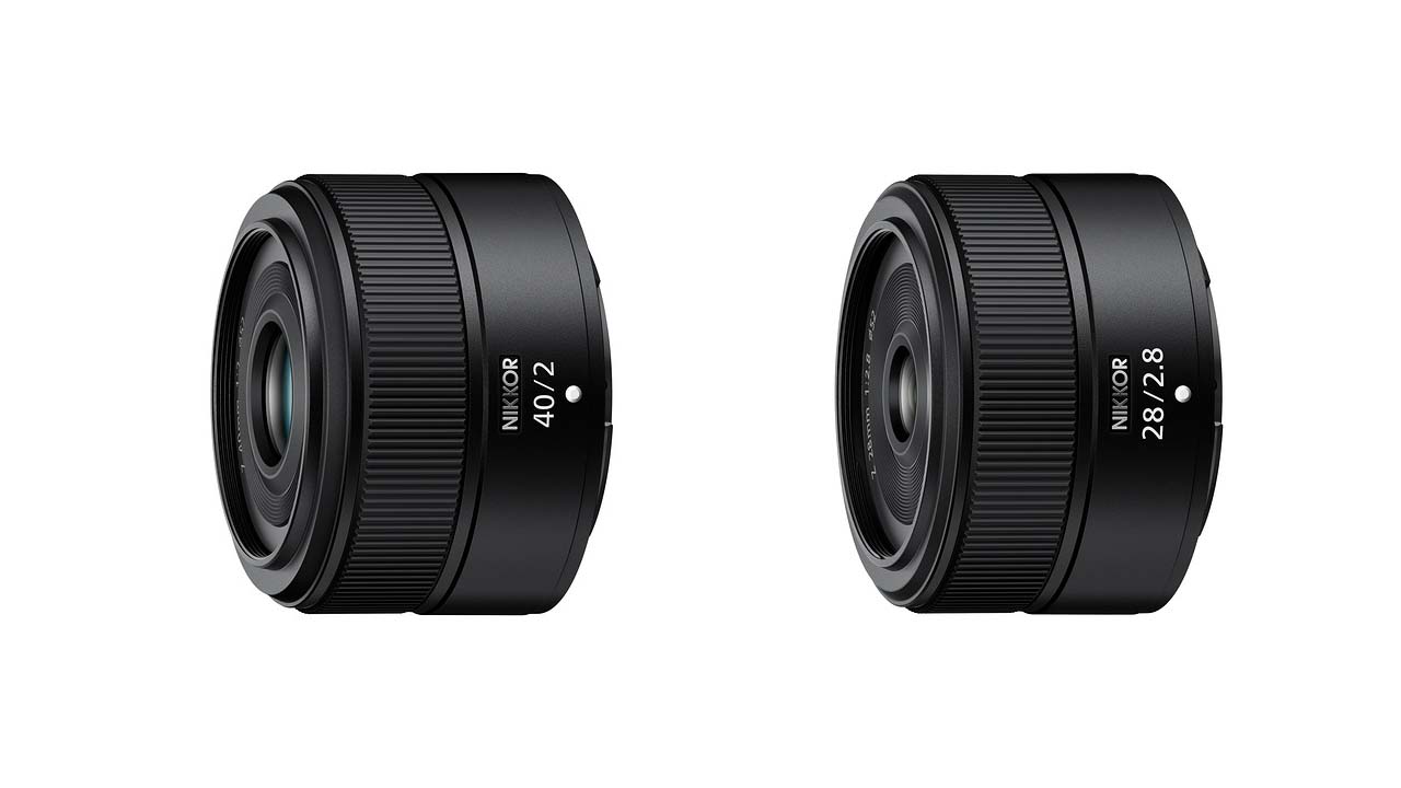 NIKKOR Z 40mm F/2 lens and the NIKKOR Z 28mm F/2.8 lens.