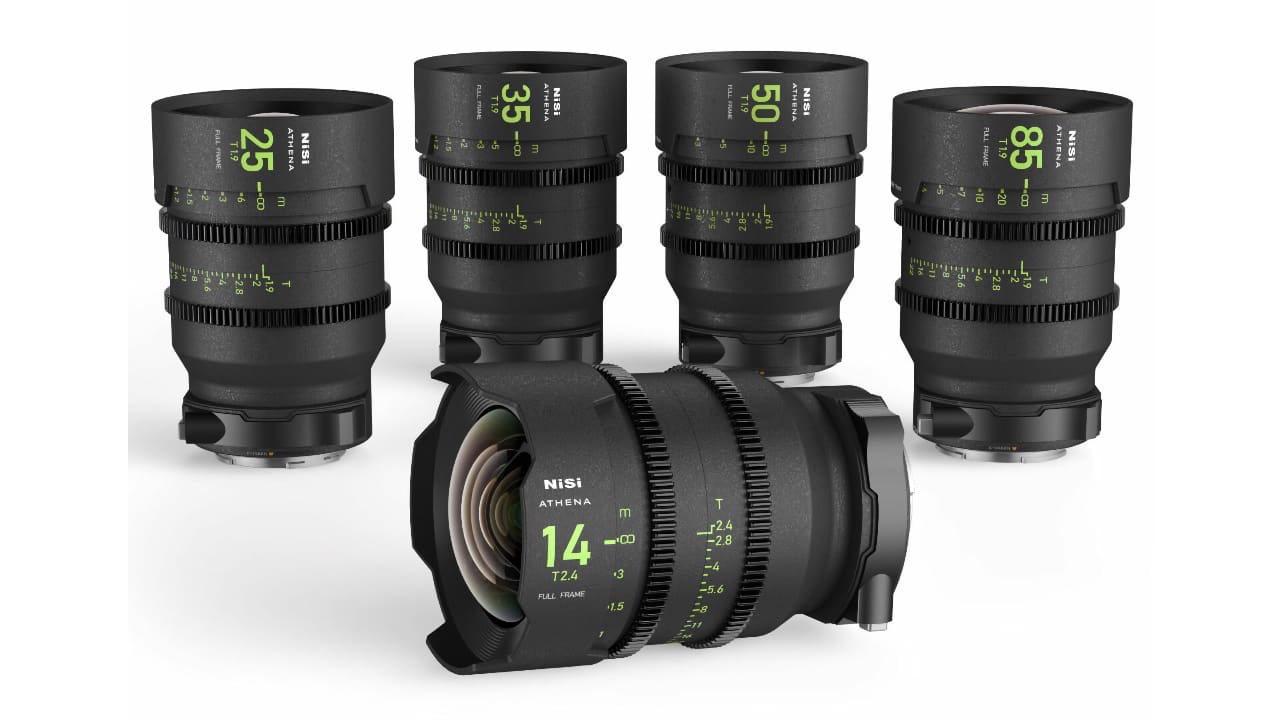 The new  NiSi ATHENA primes: Priced starting at $5798, for all five lenses and a hard case