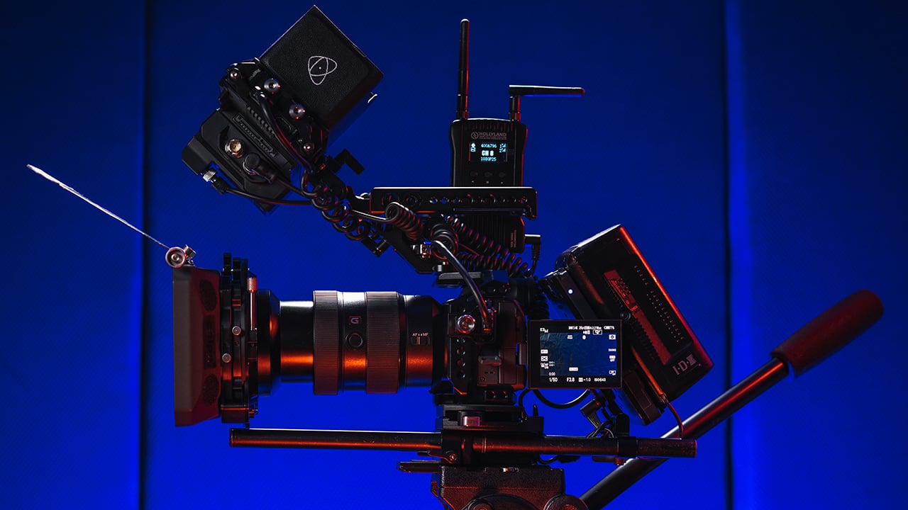 There's a Sony A7S III under there somewhere. Oh and the new Atomos Ninja V Pro Kit. Image: Atomos.