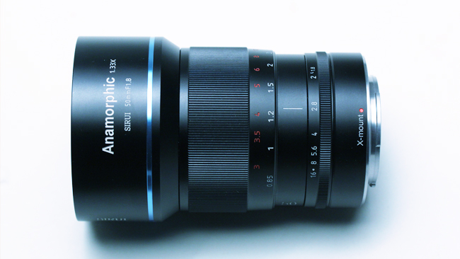 Sirui 50mm anamorphic lens.
