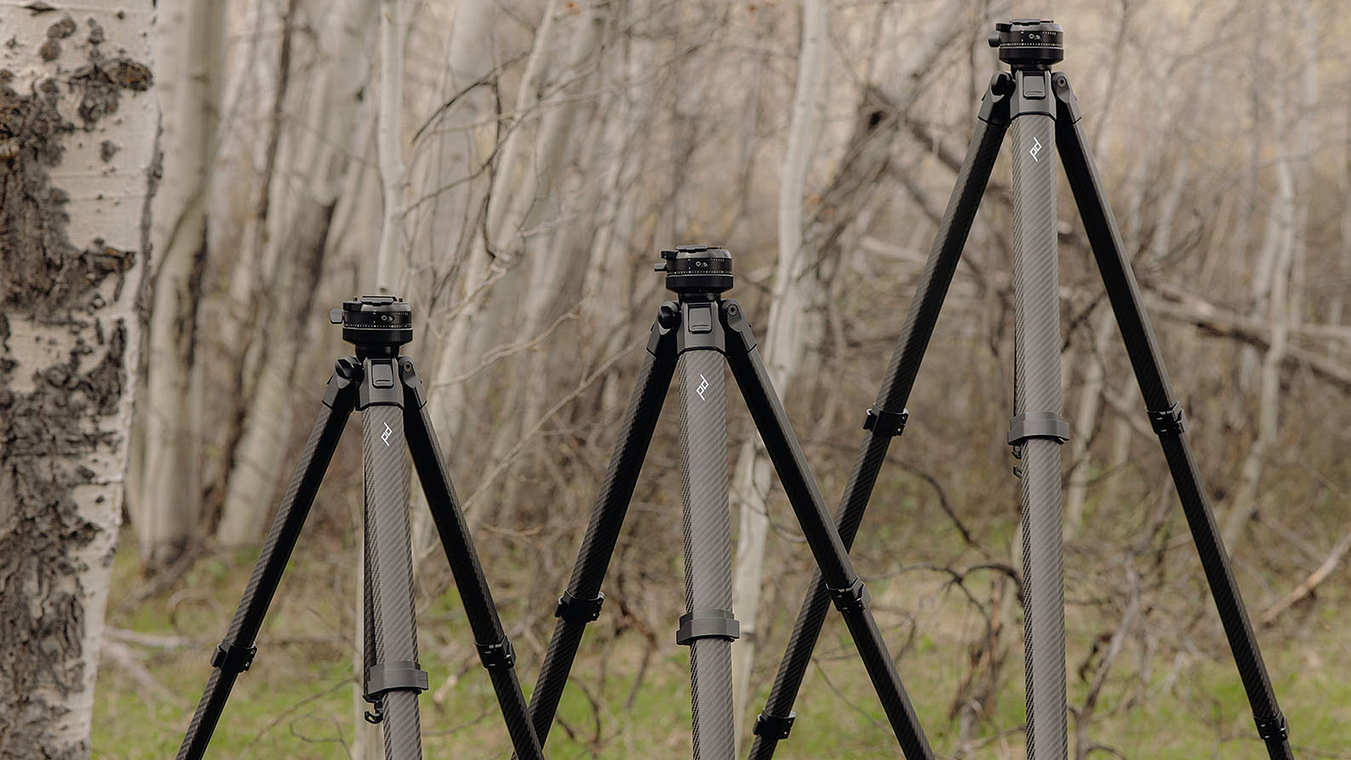 Three designs are available: the standard Pro Tripod, the Pro Tripod Tall, and the Pro Tripod Lite