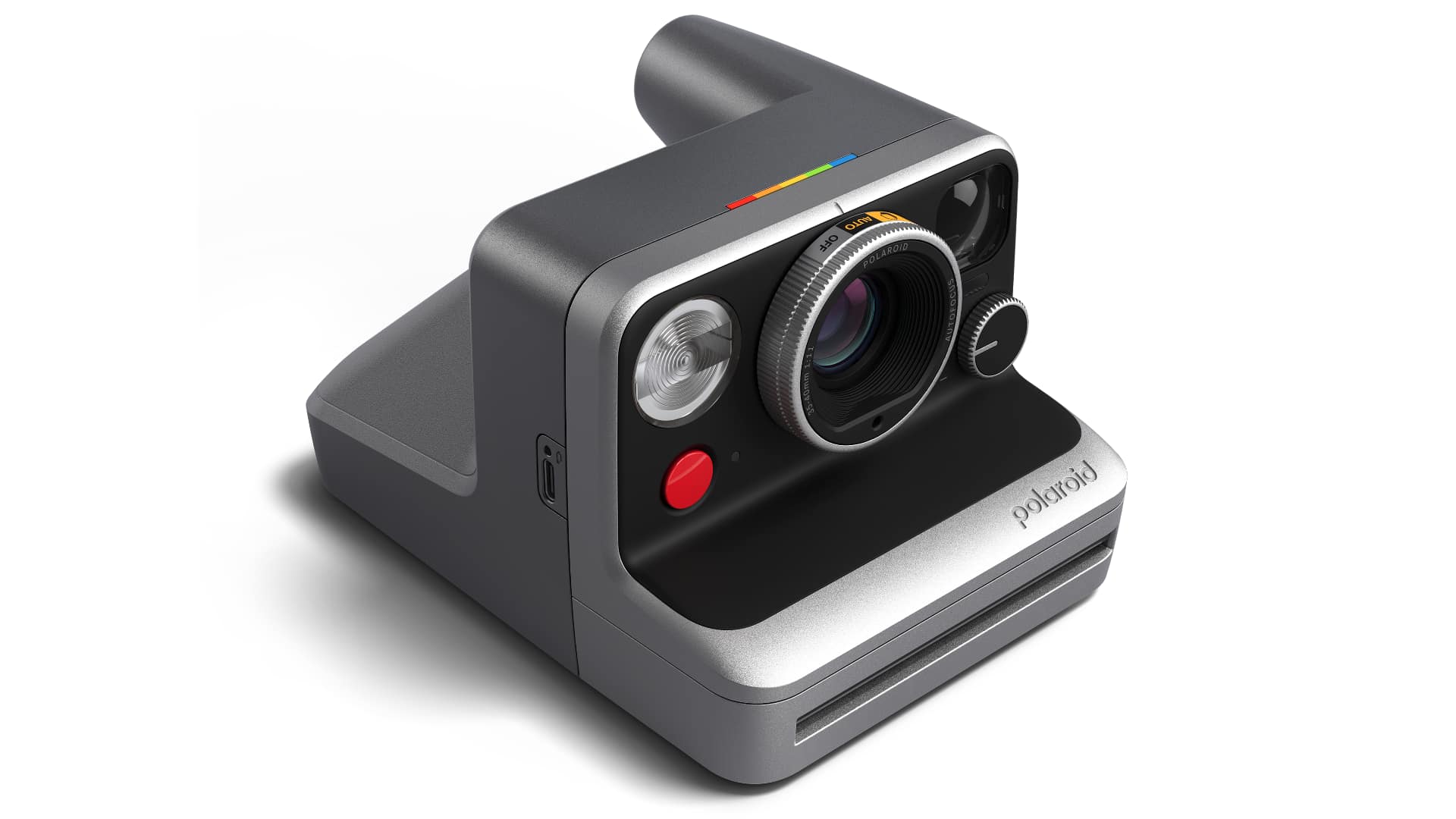 The Polaroid Mod's mode dial sits around the lens