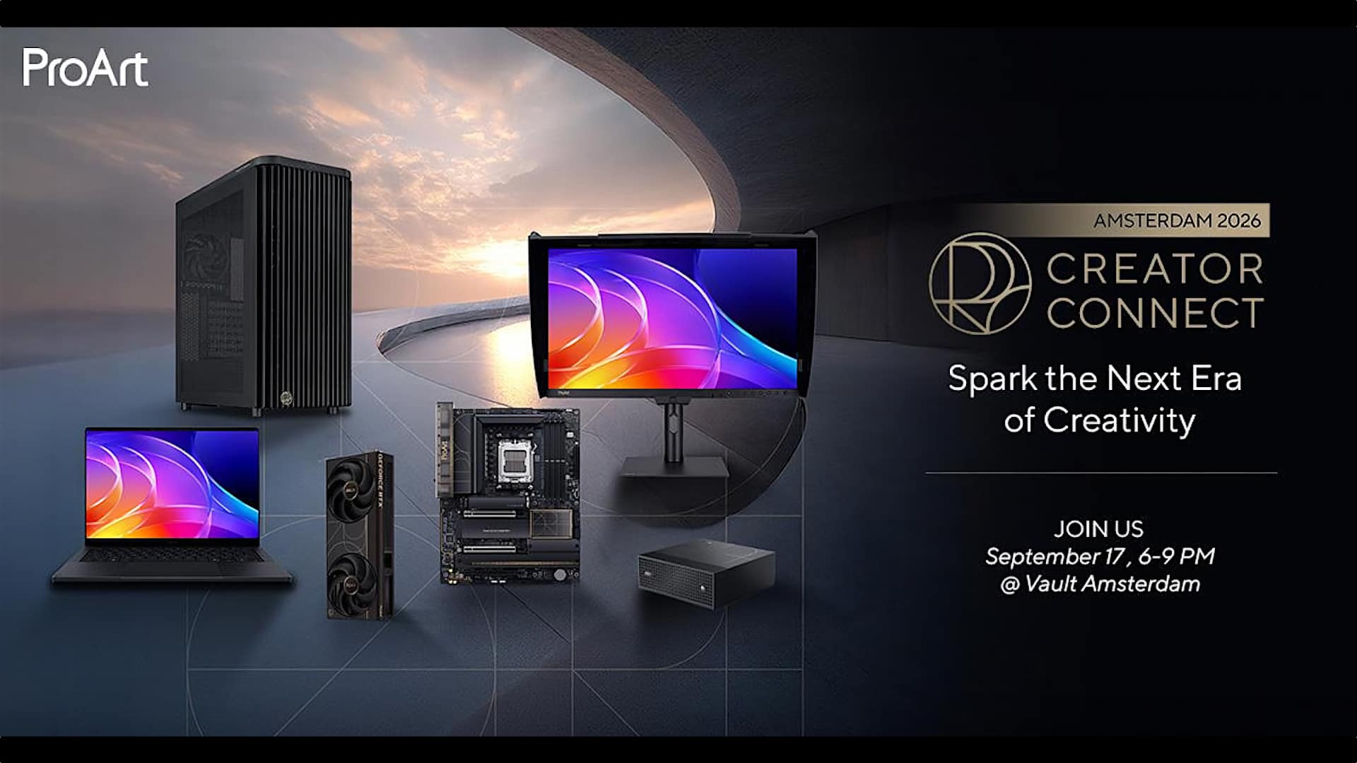 Your chance to get hands-on with the very latest ASUS kit at ProArt Creator Connect Amsterdam