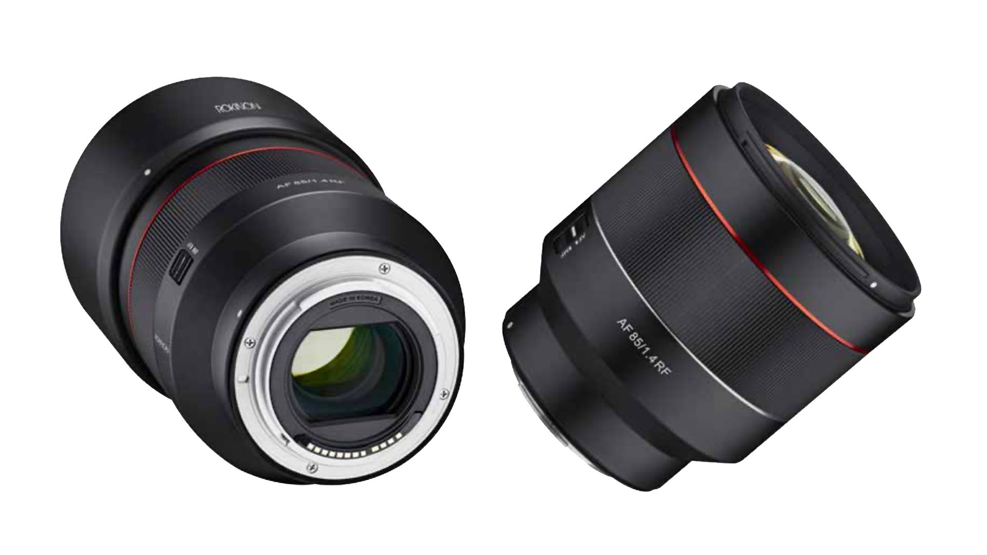 Rokinon's new AF 85mm f/1.4 lens for RF Mount. Image: Rokinon