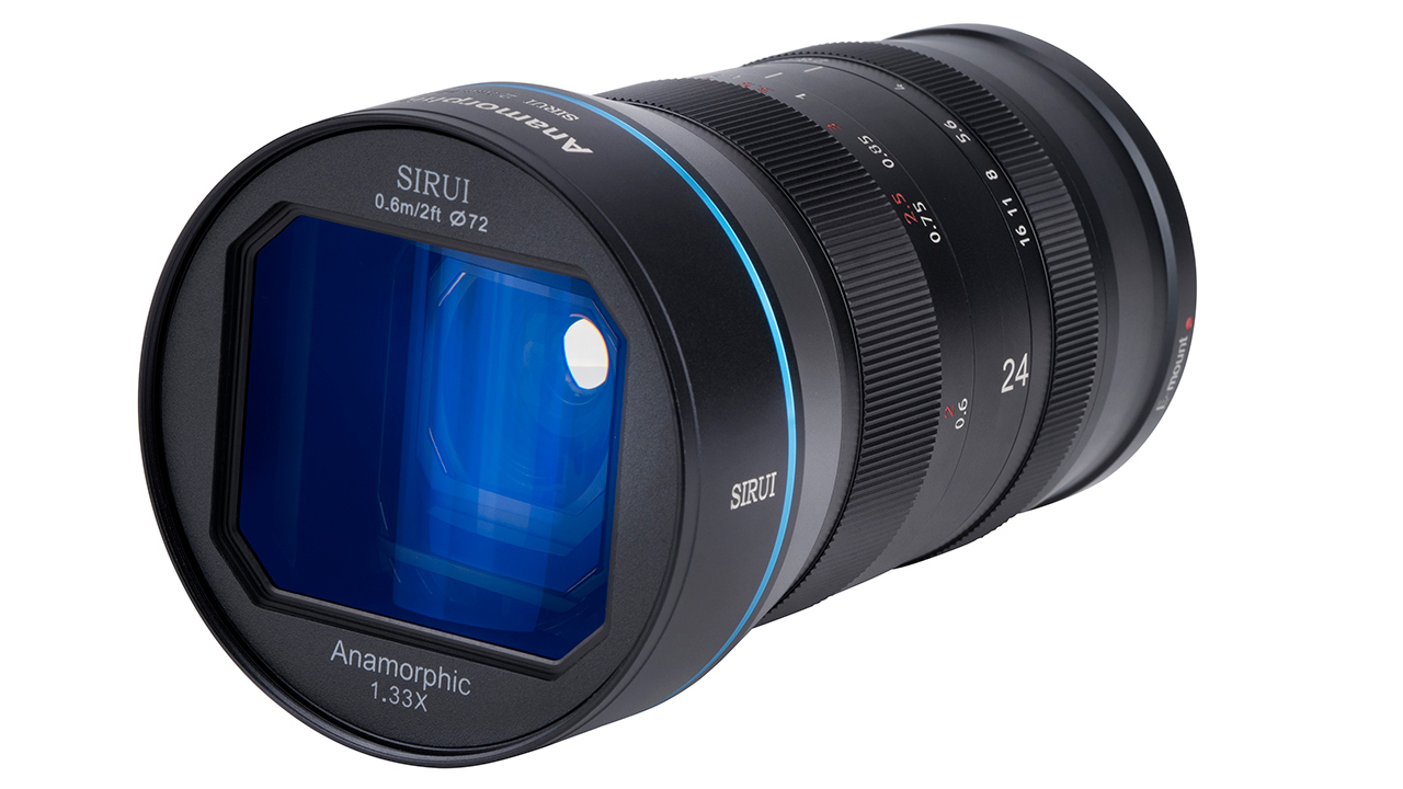 The new 24mm Sirui anamorphic lens. Image: Sirui.