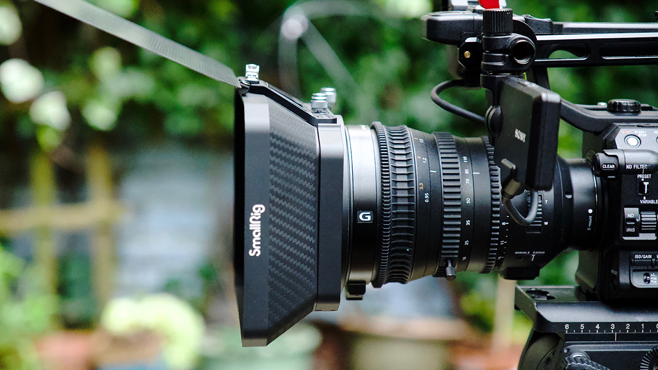 The Smallrig lightweight matte box. No frills, and affordable. Image: Roland Denning.