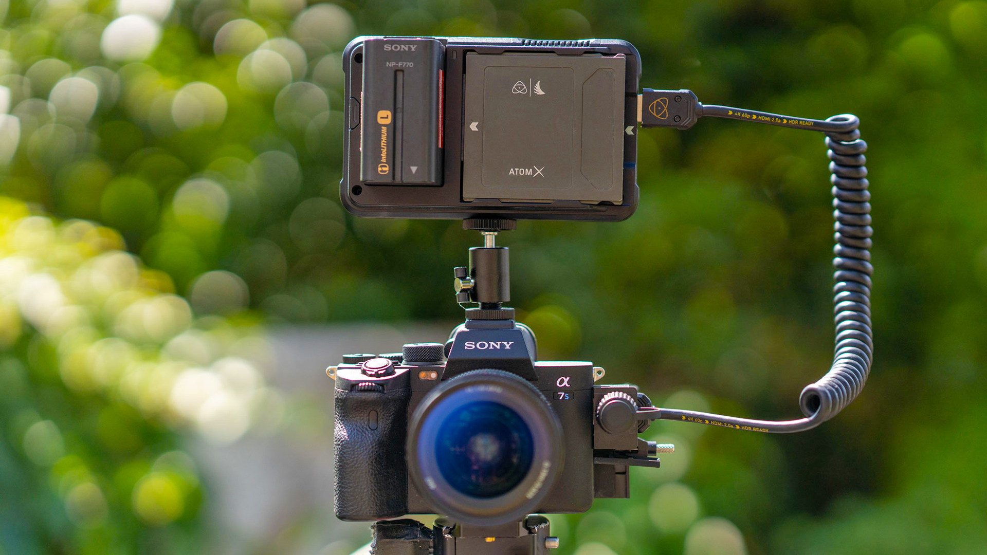 Sony A7S III with the Atomos Ninja V. Image: Philip Bloom/Atomos.