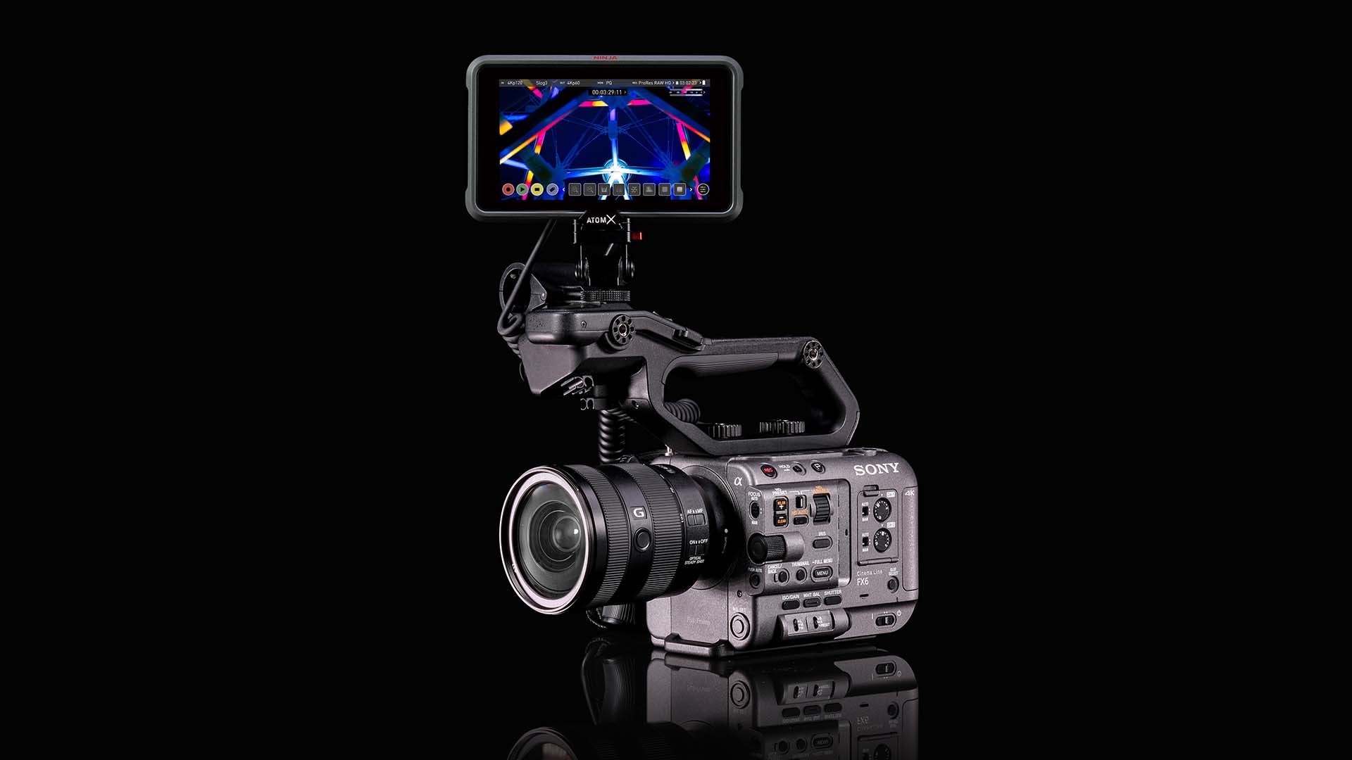 The Sony FX6 with a Ninja V recorder. Image: Atomos.