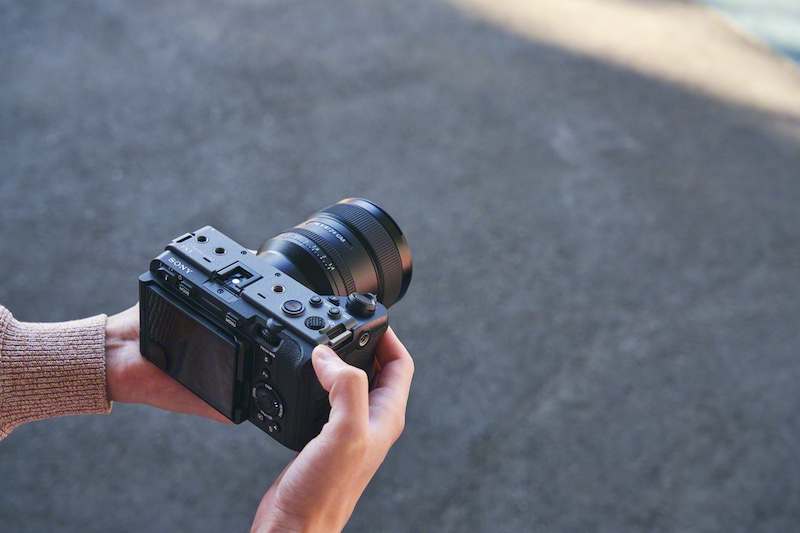 The Sony FX3 being used handheld. Image: Sony.