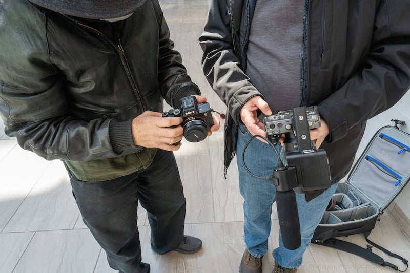 The Sony FX3 next to the a7III. Image: Mark Forman.