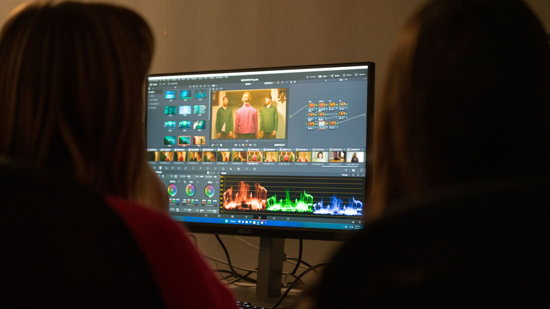 Stockholm Film School using the ASUS ProArt monitor
