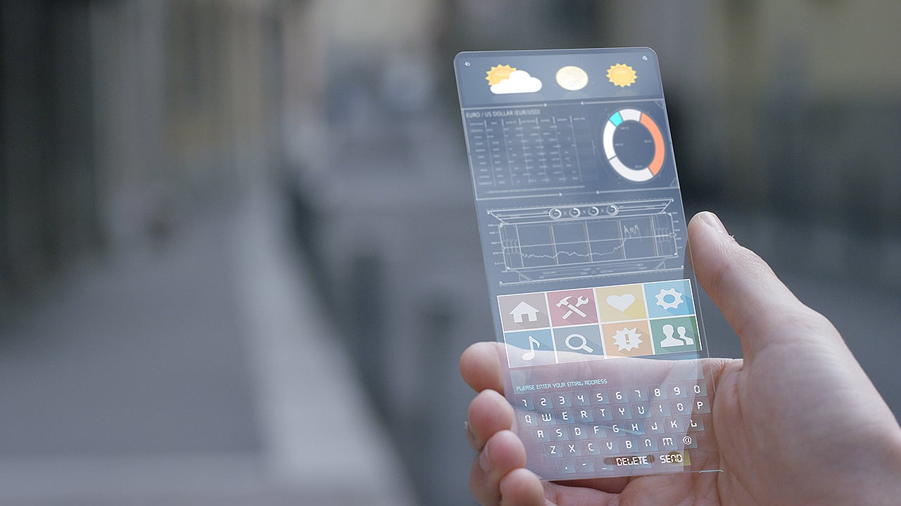 Transparent phones are impractical, but we will see other huge developments. Image: 
