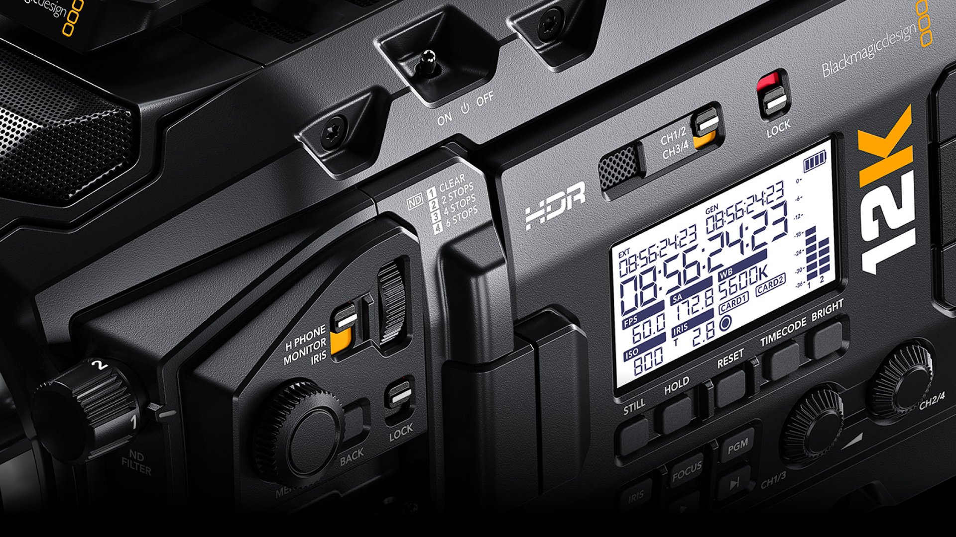 The Ursa Mini Pro 12K. Image: Blackmagic Design.