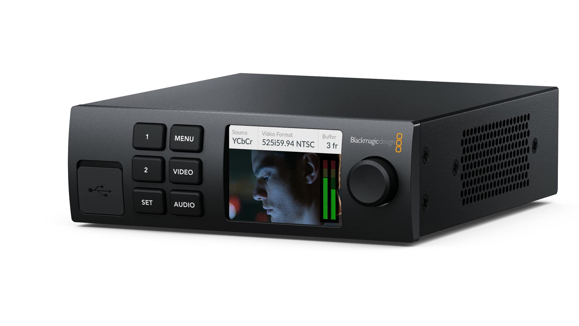 The new UltraStudio Express HD rocking the optional Teranex Mini Smart Panel