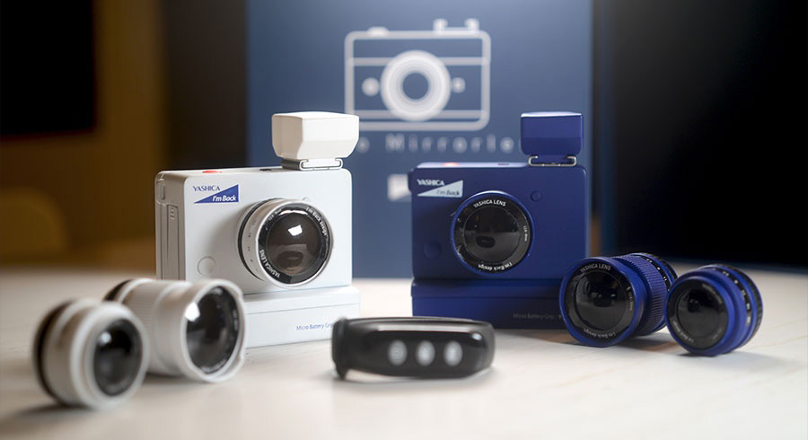 The initial release of the Yashica - I'm Back is going to be available in white or blue