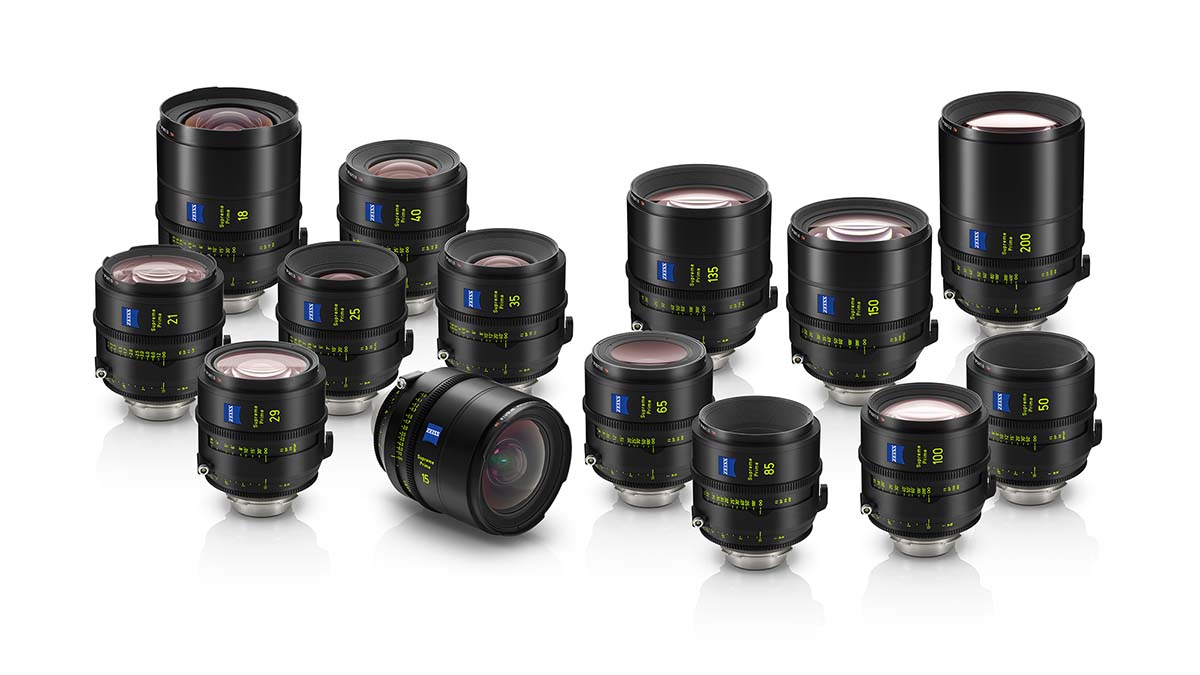The ZEISS Supreme Prime lens set. Image: ZEISS.