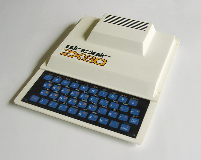 Sinclair ZX80 computer.