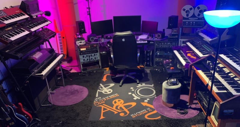 The studio of Aly James, the man behind the plugin.