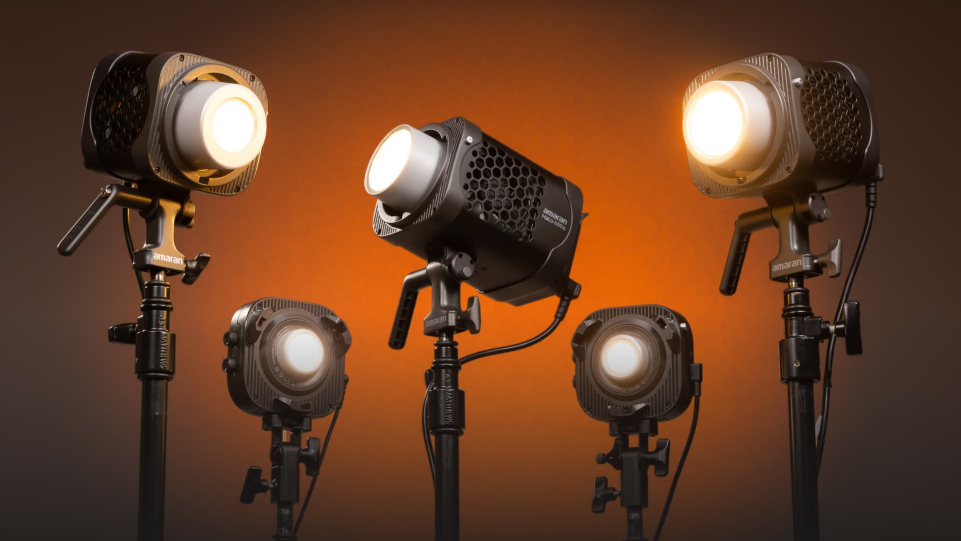 The amaran halo series s positioned as the bi-color counterpart to the recently launched Ray series of full-color COBs