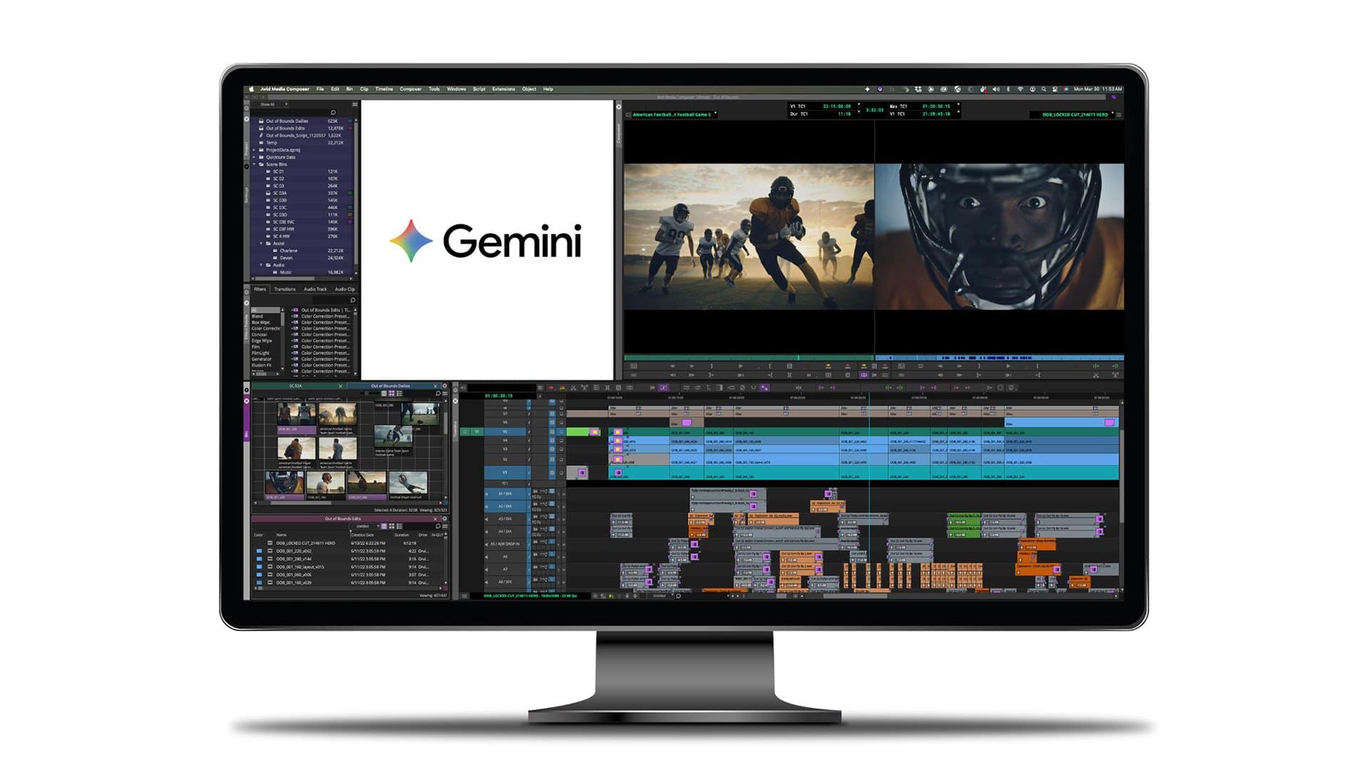 Google Gemini is now embedded in Media Composer