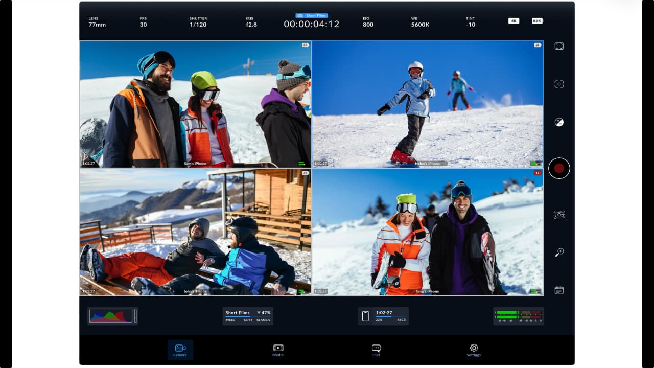 Four releases in four weeks for the Blackmagic Camera App
