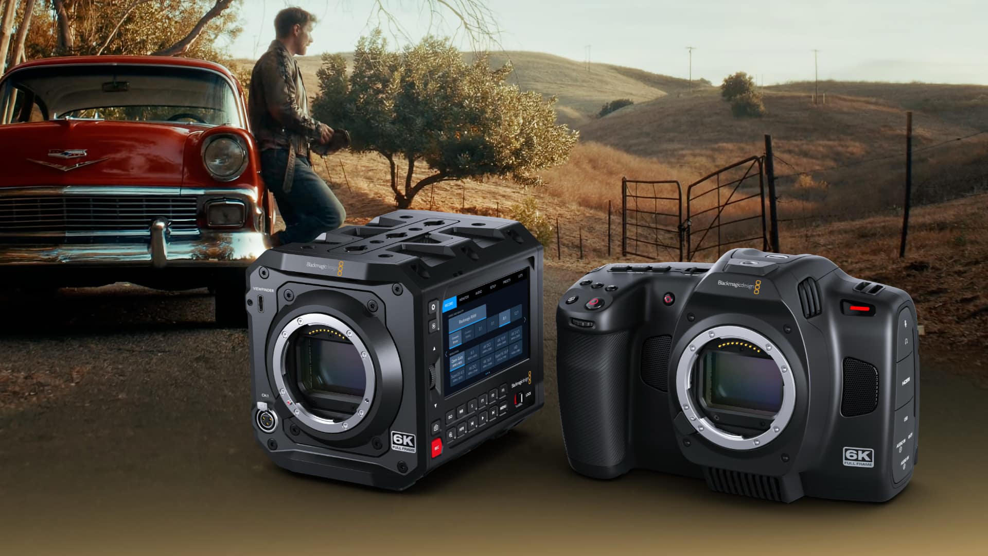 We're not sure what the rural setting signifies, but the Blackmagic PYXIS 6K and Blackmagic Cinema Camera 6K are lower in price now