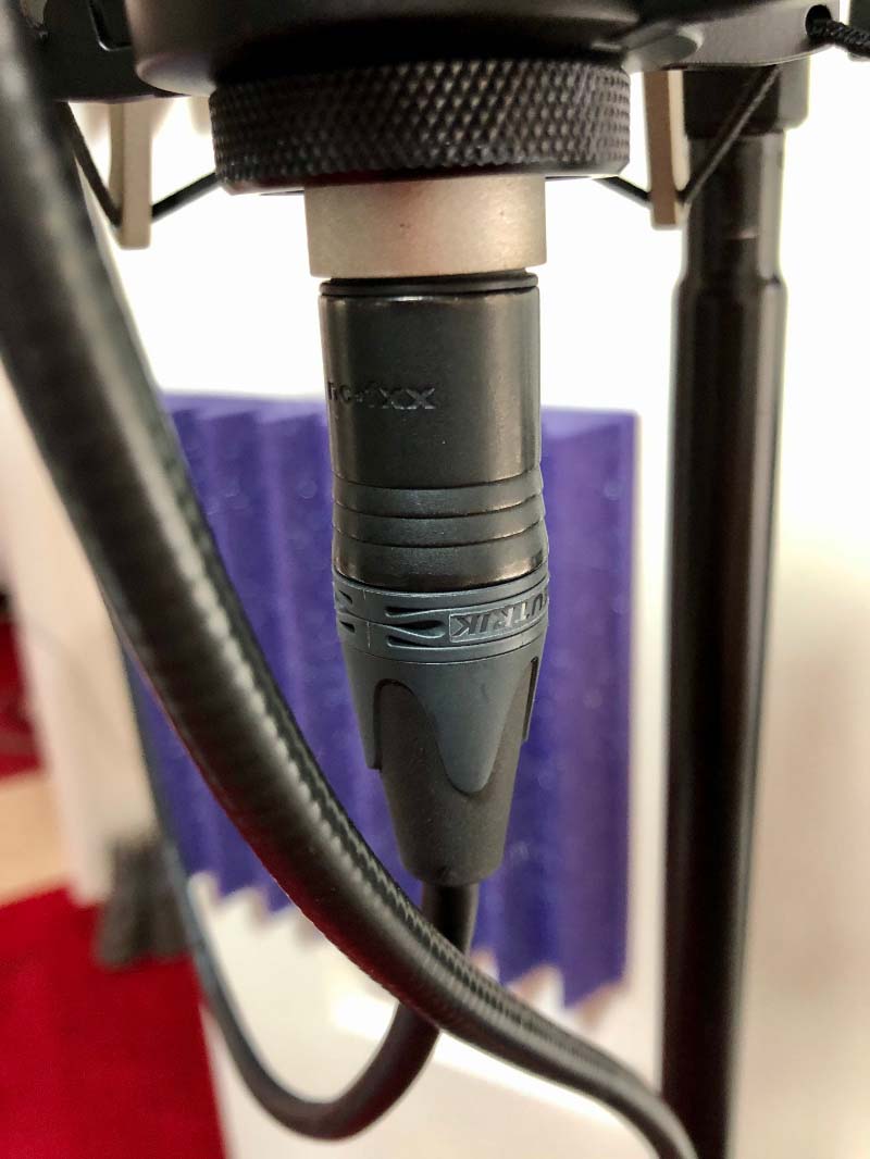 Microphone audio cable.