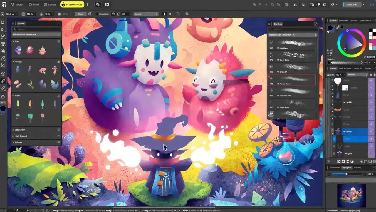 Affinity also includes vector and design tools as well as photo-editing