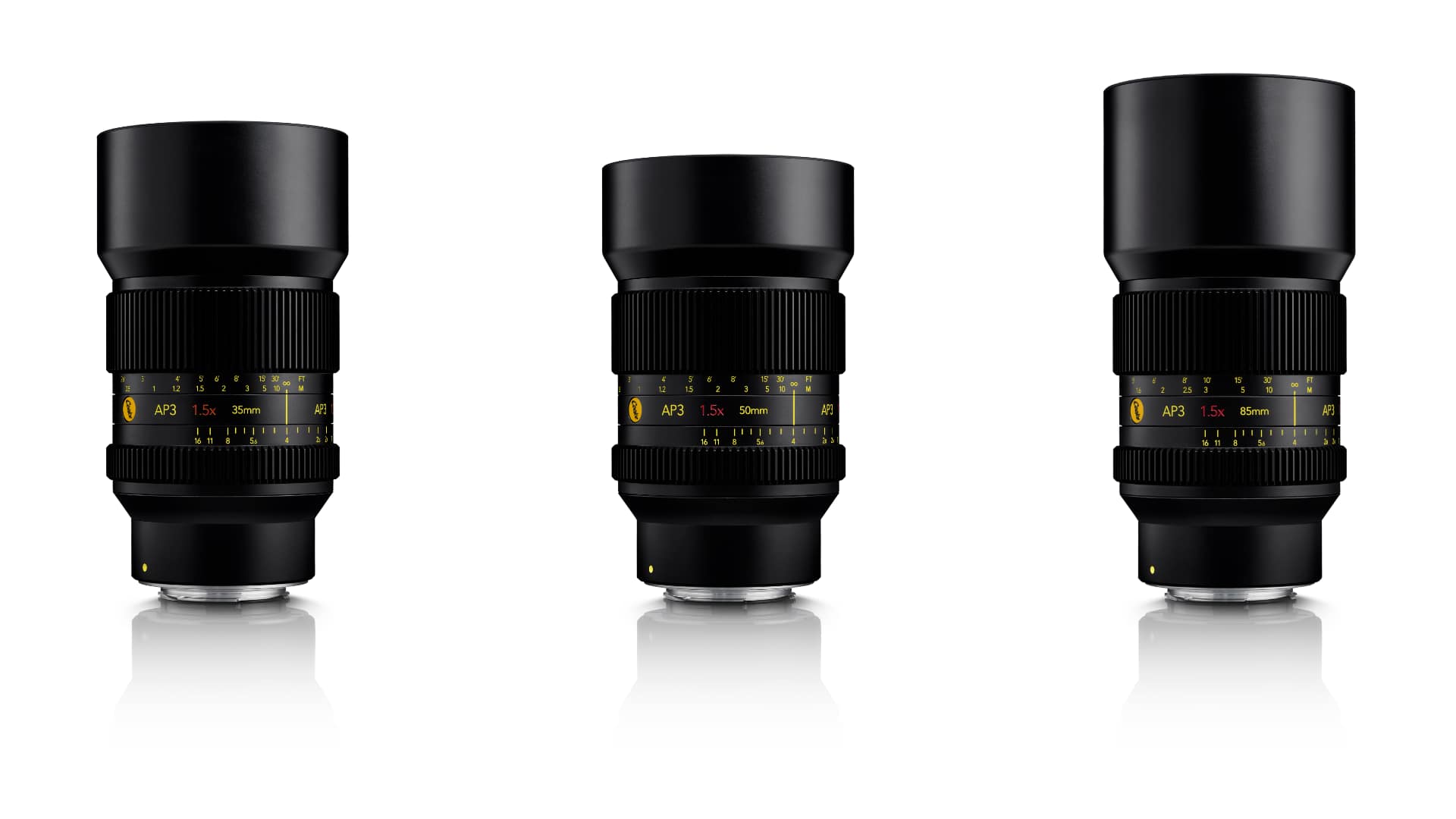 The Cooke AP3 series brings 1.5x anamorphic optics to mirrorless cameras in three focal lengths