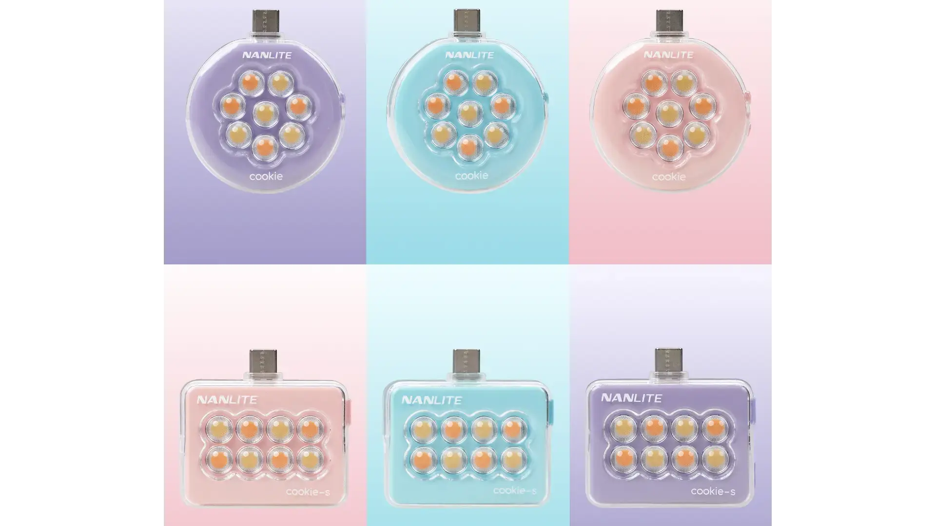 Nanlite's new cookie and cookie-s lights