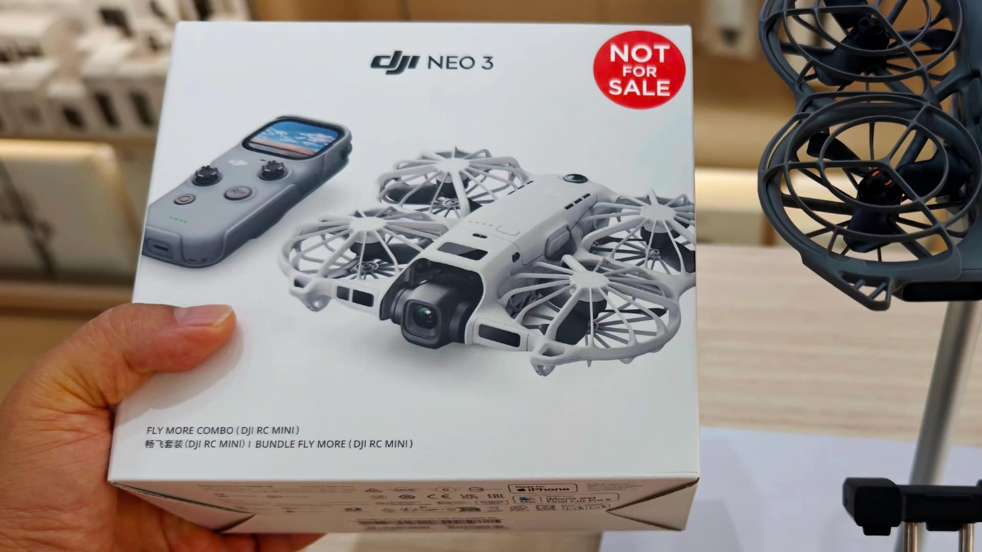 Leaked box shot of the forthcoming DJI Neo 3. Pic: Igor Bogdanov 