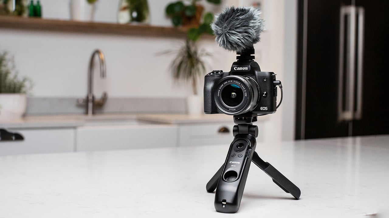 The new Canon EOS M50 Mark II is designed for vloggers and live streamers. Image: Matt Adlard.