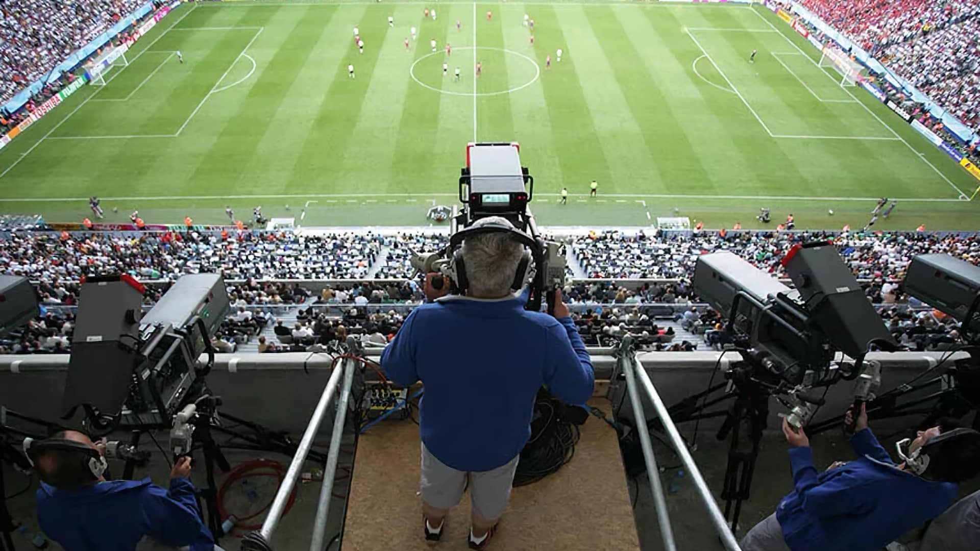 It might not be the best seat in the house, but it is the most important. Camera One. Pic: HBS