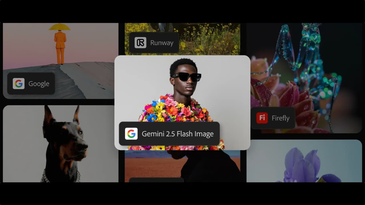 Gemini 2.5 Flash Image is now available in Firefly’s Text to Image module, Firefly Boards (beta), and Adobe Express