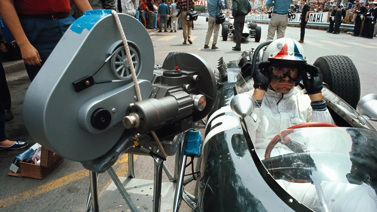 Filming Grand Prix in 1966. Pic:  Rainer Schlegelmilch via MGM Studios