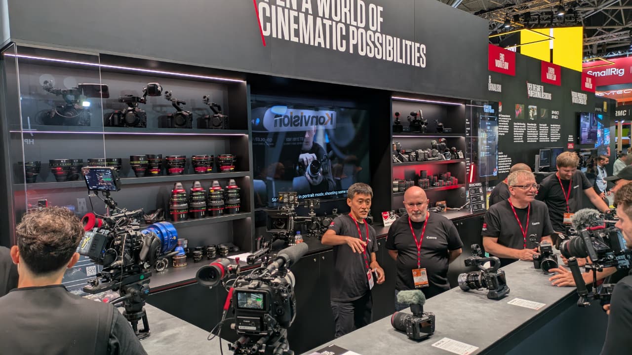 Busy times on the Canon stand at IBC