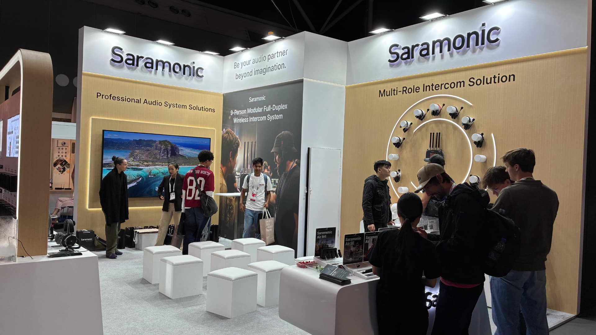 The Saramonic WiTalk9 X can be expanded to accommodate 64 users