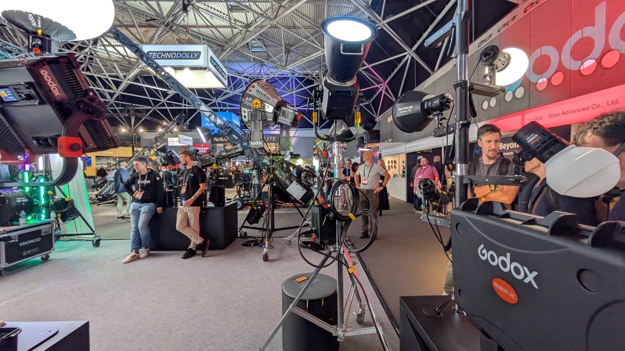 The new MG4K is the star of the show on the Godox stand, but it's a stiff competition