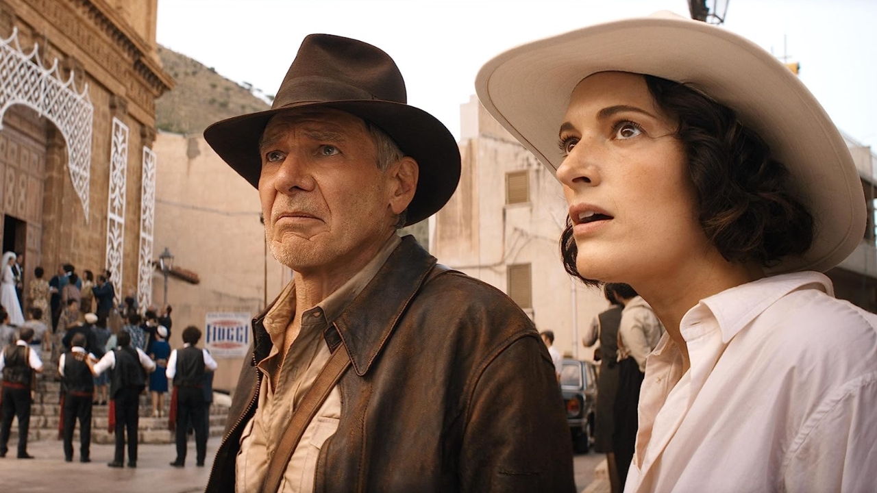 Harrison Ford and Phoebe Waller-Bridge in Indiana Jones and the Dial of Destiny © 2023 Lucasfilm Ltd