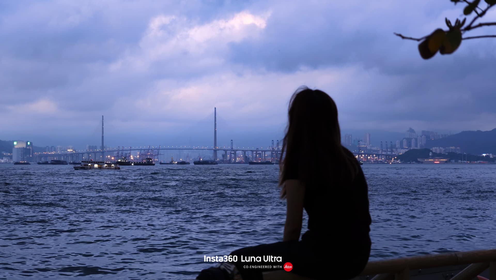 A still from the first 14 seconds of Insta360 Luna Ultra footage