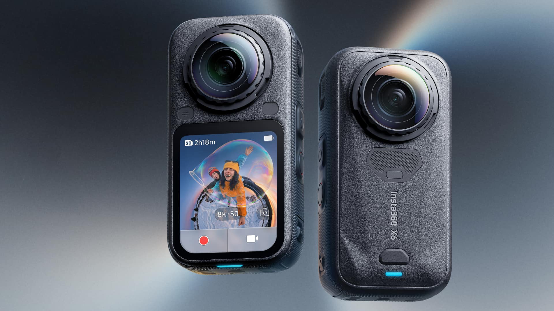 The Insta360 X6 is slightly lighter and much shorter than its predecessor