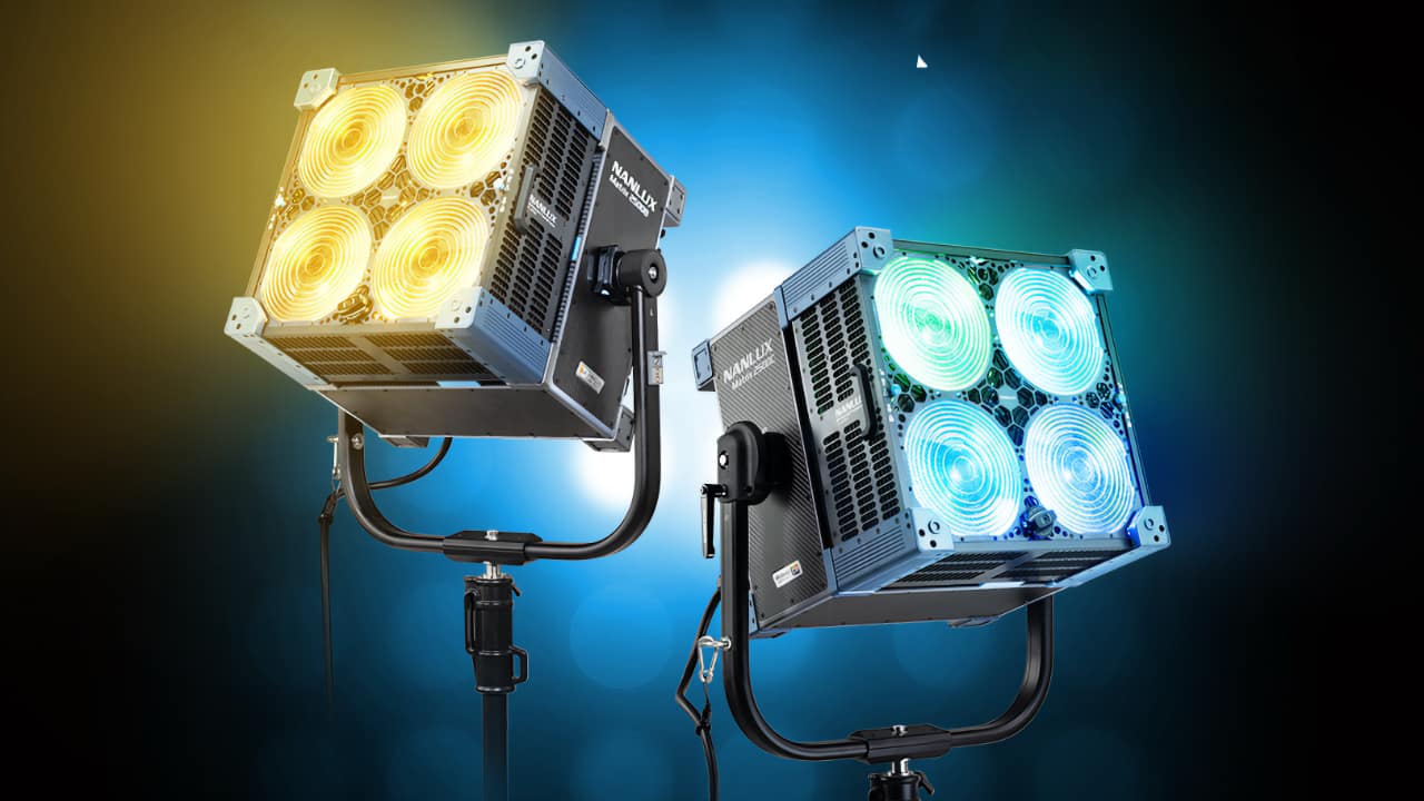 The NANLUX Matrix 2500B and 2500C integrates four lamp heads into a single 40 × 40 cm housing