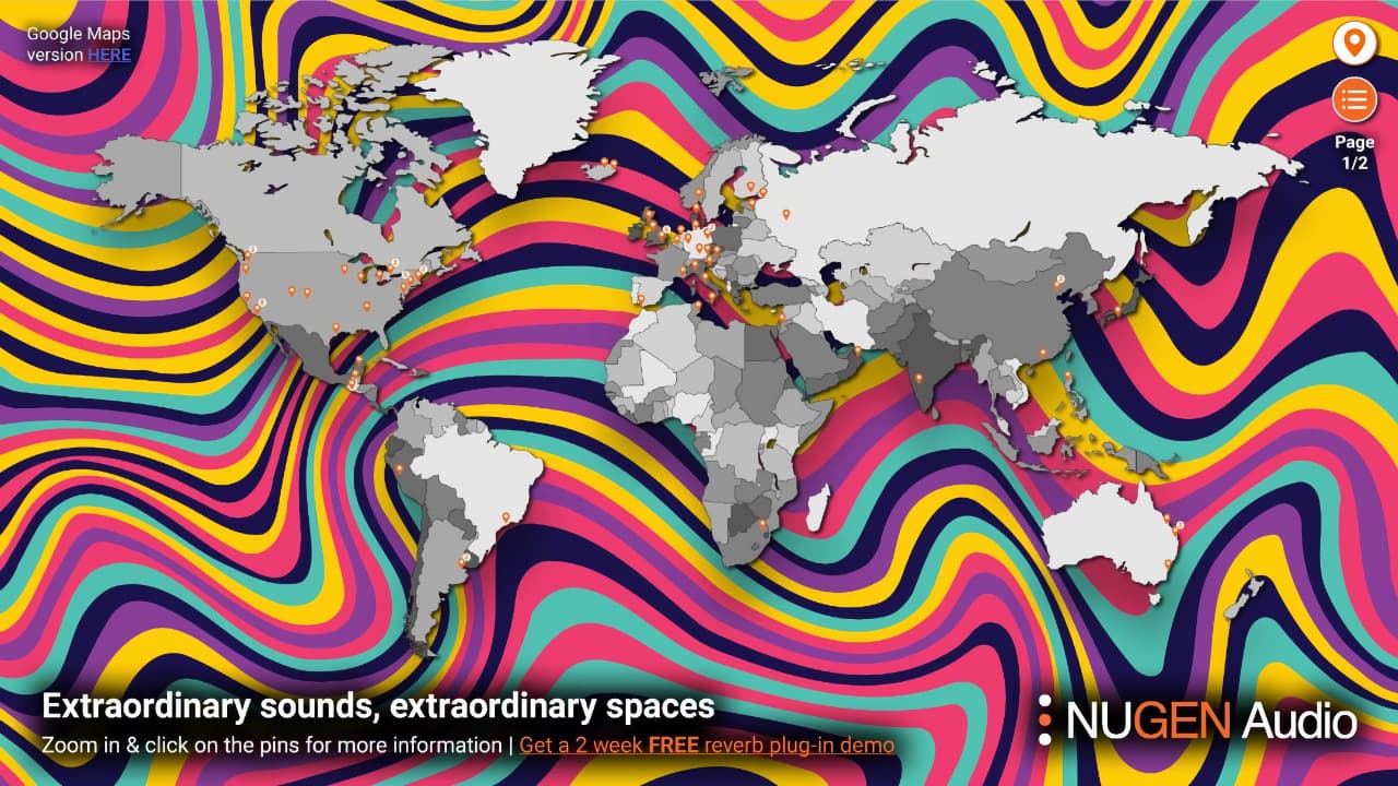 Find your reverb! The NUGEN Audio Reverb Map is available free of charge