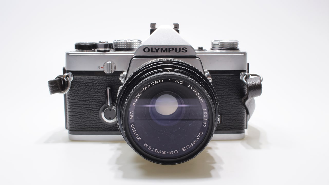 The Olympus OM-1: one of the smallest and lightest 35mm single-lens reflex cameras on the market. Pic: 