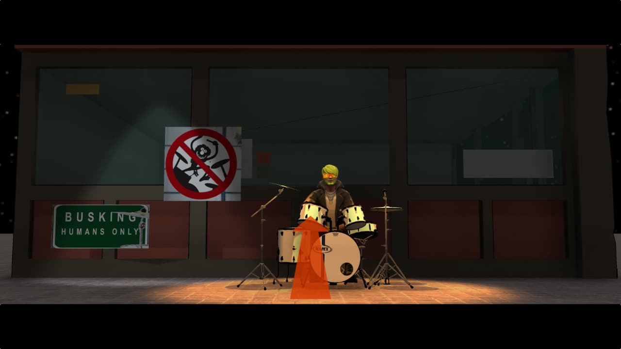 A still from Byron's previz work for Coldplay's 'Biutyful' video