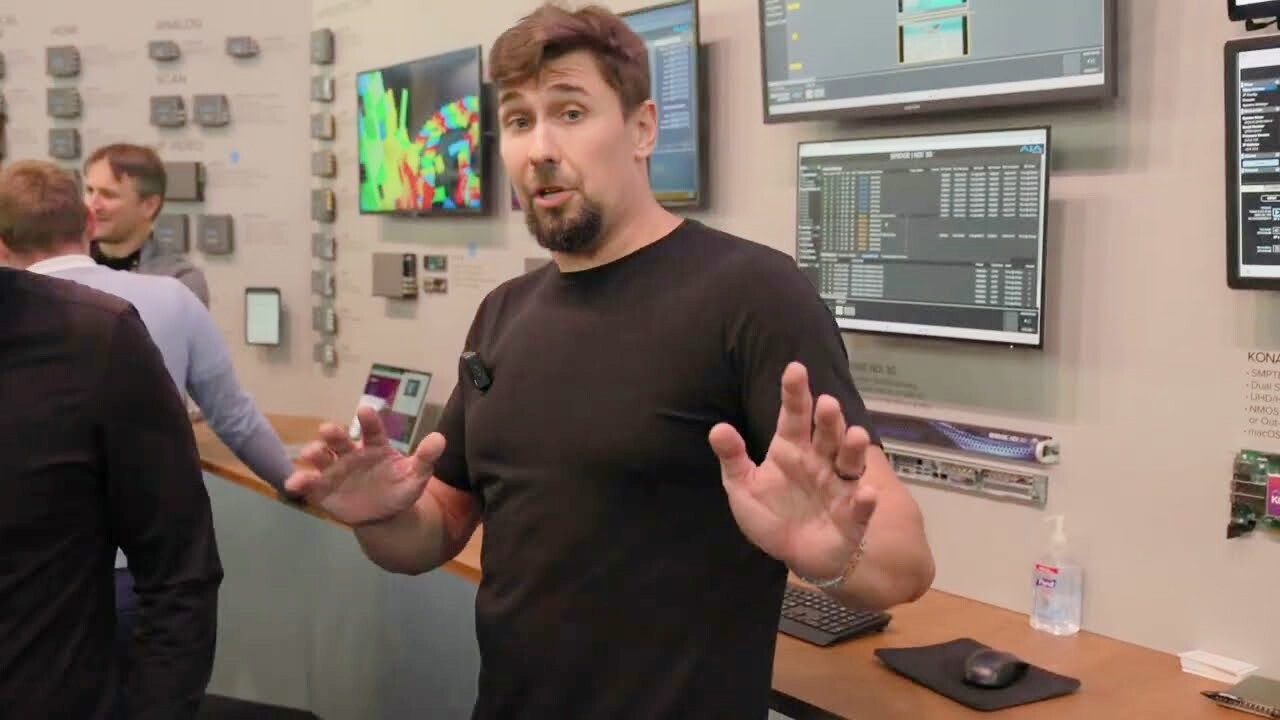 AJA Video Systems' Abe Abt has three new products on show at IBC2025