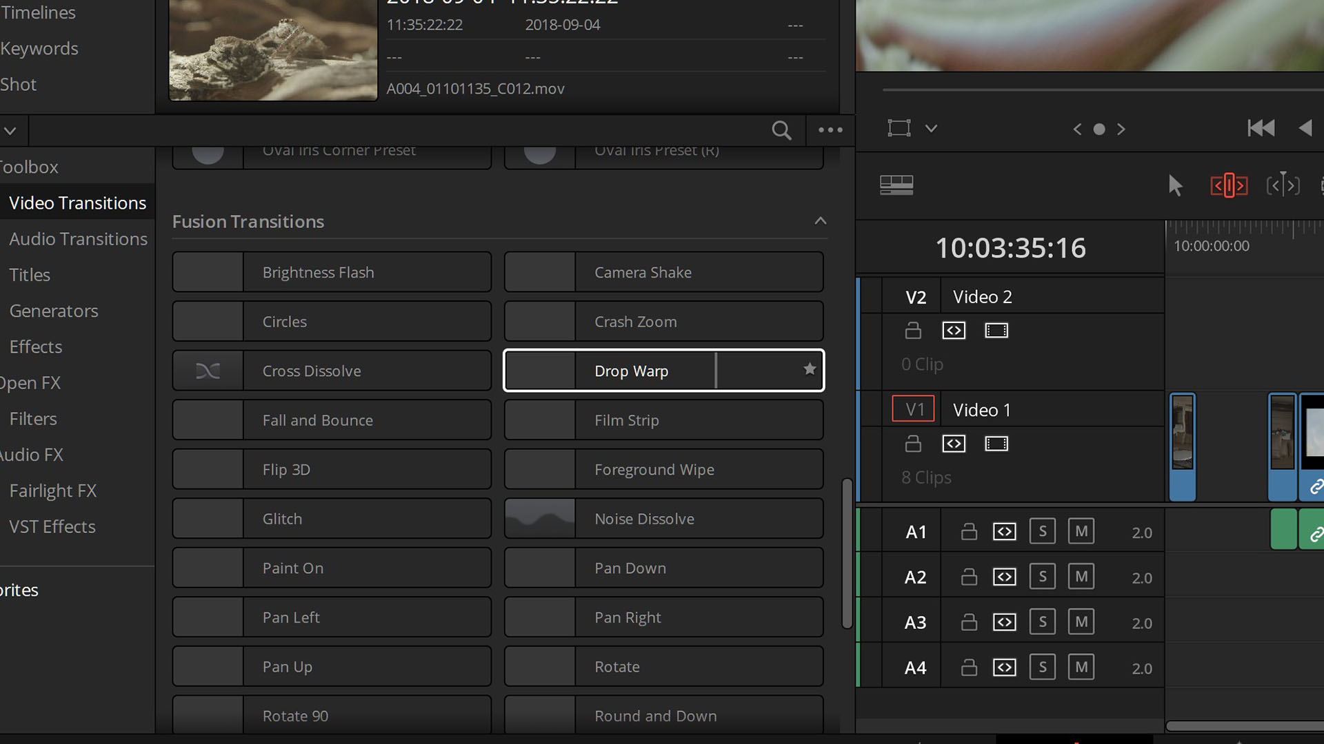 New tools accessible within the Edit page. Media files courtesy John Brawley, Peter Nearhos and Blackmagic Design.