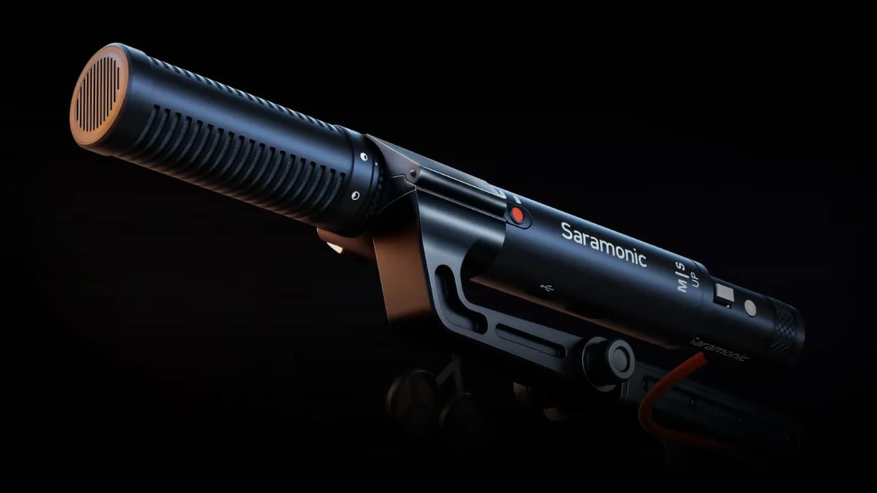 The Saramonic SG MS1 is a mid-side stereo shotgun mic with 3 output modes, adjustable stereo width, and USB-C/XLR connectivity