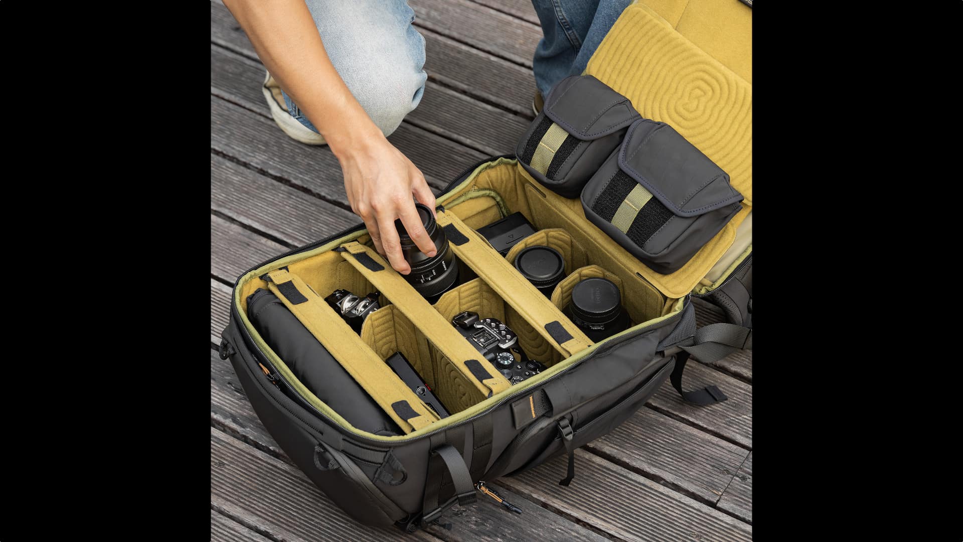 That hook-and-loop system is very similar to that introduced with the Hasselblad Vandra last year