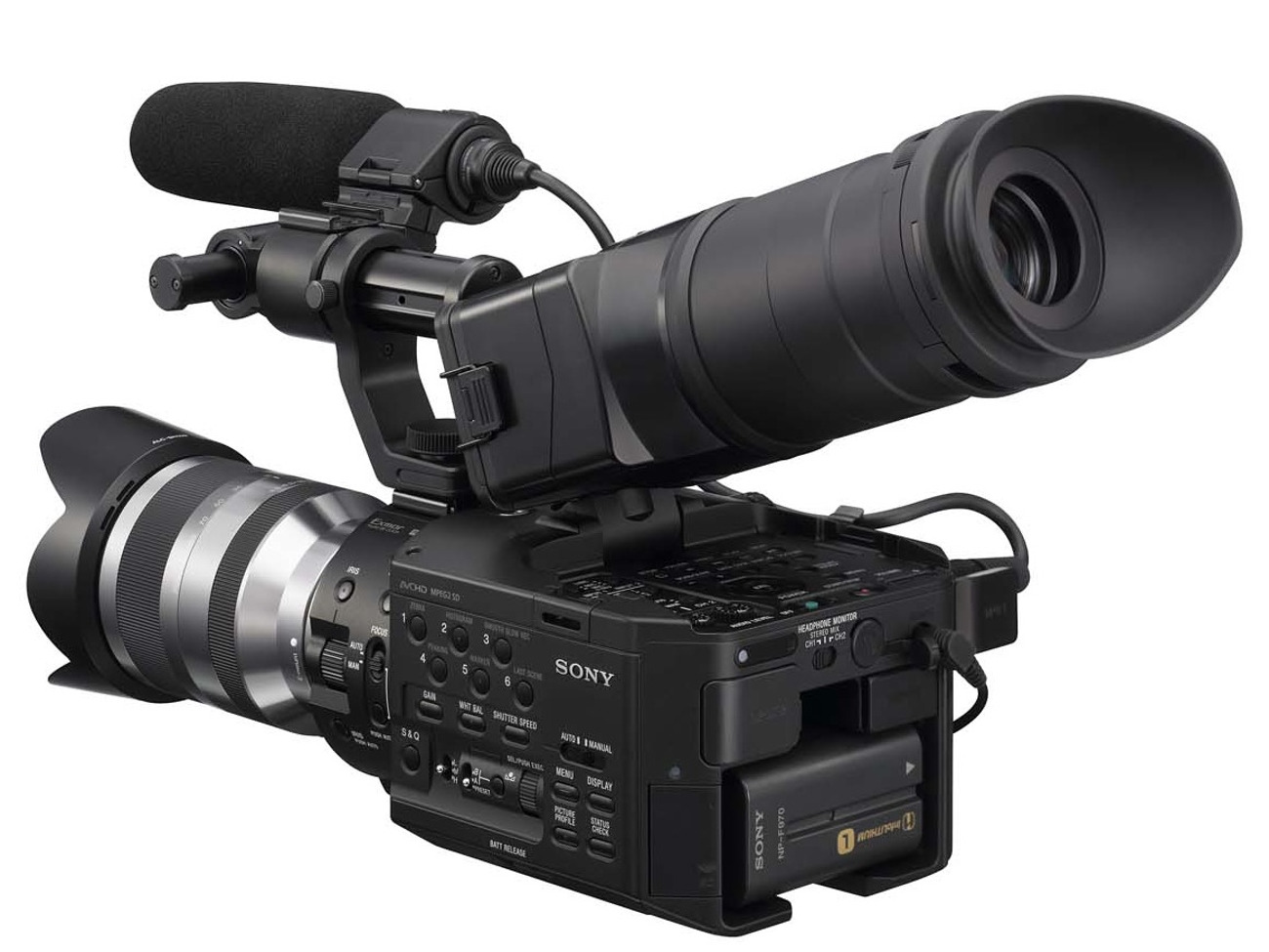 Sony NEX FS100 camera. Image: Sony.